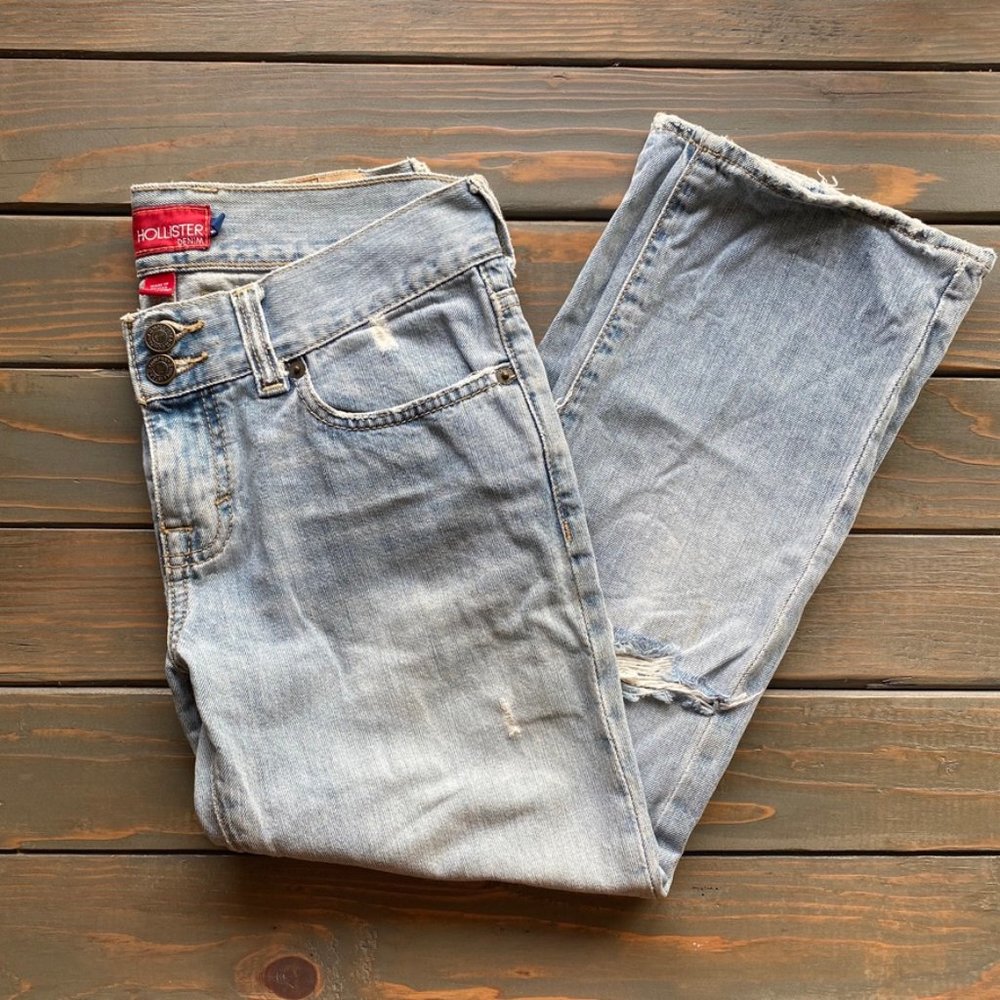 Vintage Hollister Y2K Boyfriend Denim Jeans sz 3